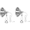 Ipower Simple Deluxe 2 Pack Clamp Lamp Light with 8.5 Inch Aluminum , Silver and White, 2PK HIWKLTCLAMPMSILWHTX2 - alternate 1